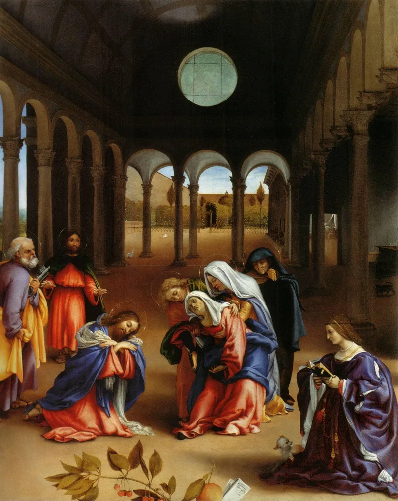 Christ’s farewell to Mary by Lorenzo Lotto, 1521