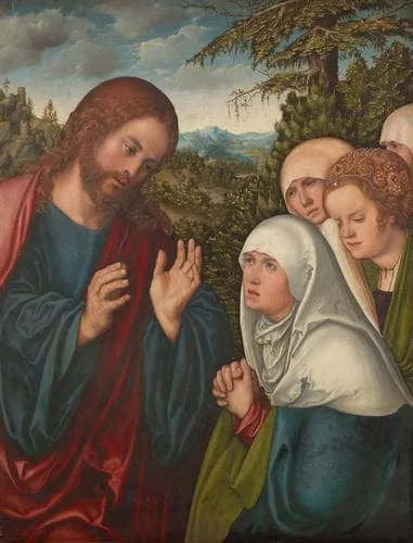 Christ taking leave of his mother by Lucas Cranach the Elder