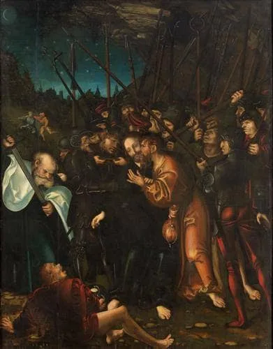 Arrest of Christ by Lucas Cranach the Elder, 1538