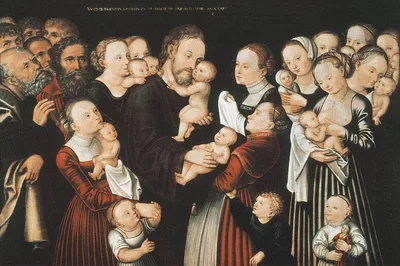 Christ blessing the Children by Lucas Cranach the Elder