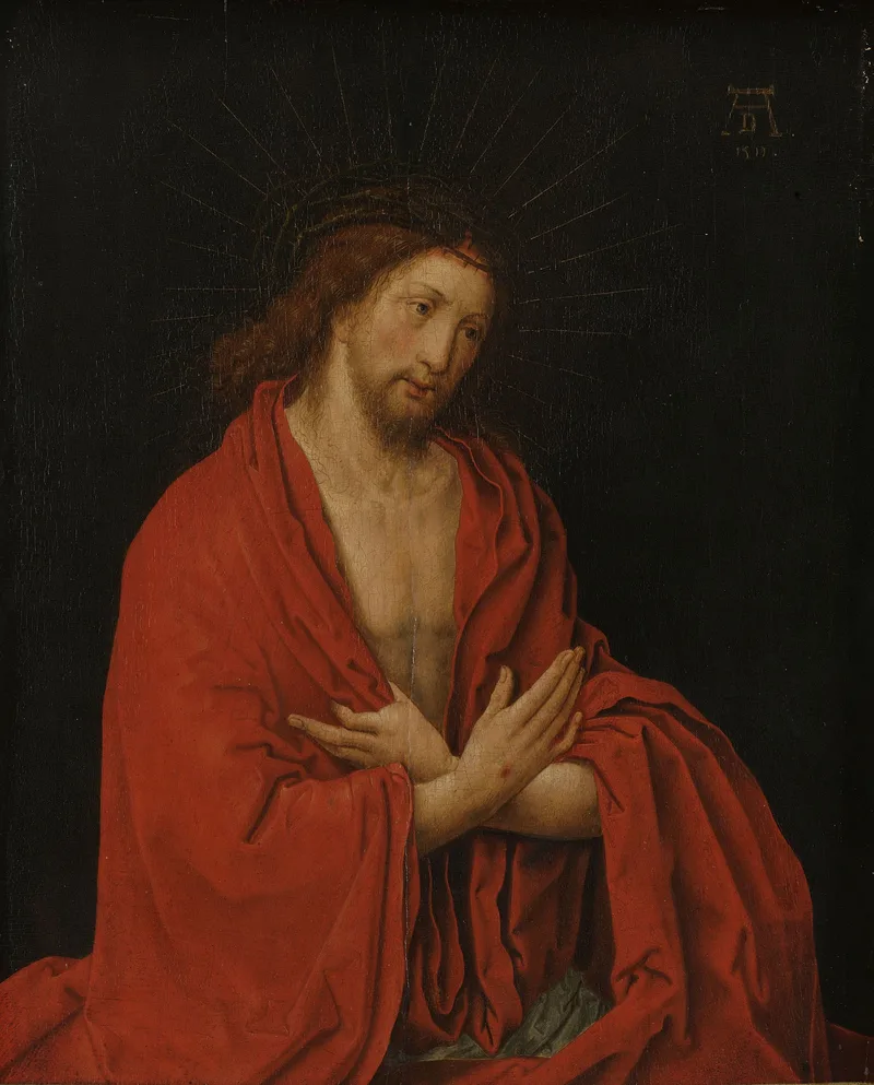 Christ With Crown Of Thorns by Lucas van Leyden, 1800
