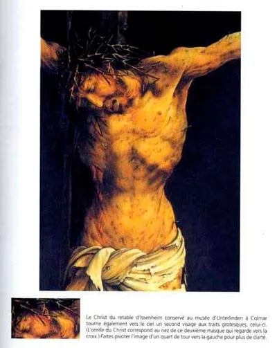 Christ on the Cross (detail from the central Crucifixion panel of the Isenheim Altarpiece) by Matthias Grünewald