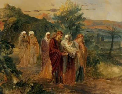 Returning from the burial of Christ by Nikolai Ge