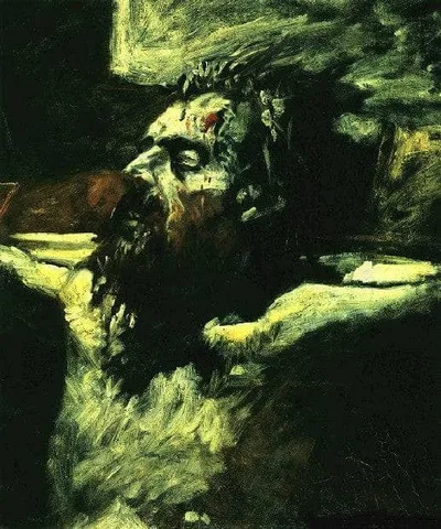 Christ Head by Nikolai Ge