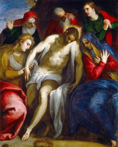 The Lamentation over the Dead Christ by Palma il Giovane