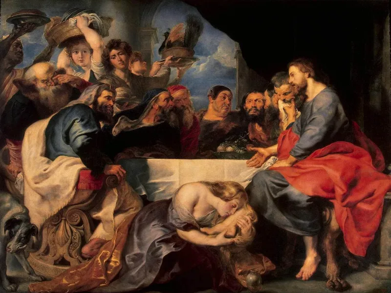 Christ at Simon the Pharisee by Peter Paul Rubens, 1620