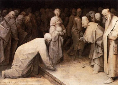 Christ and the Woman taken in Adultery by Pieter Bruegel the Elder