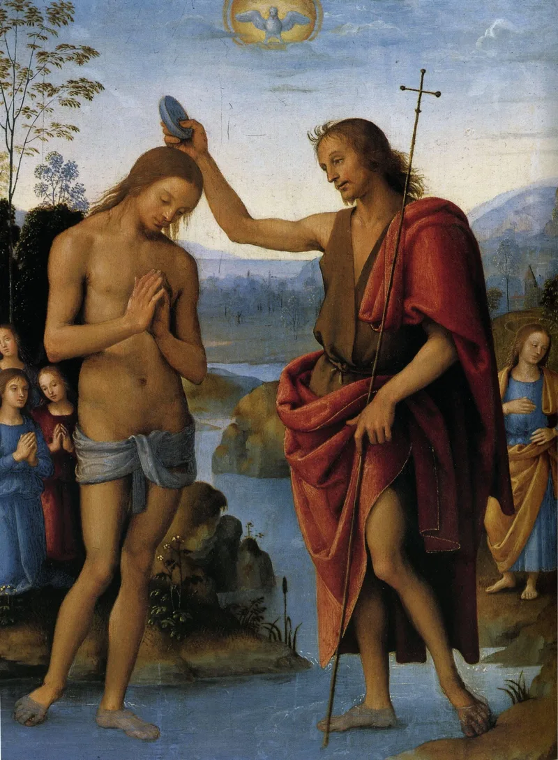 Baptism of Christ by Pietro Perugino, 1500