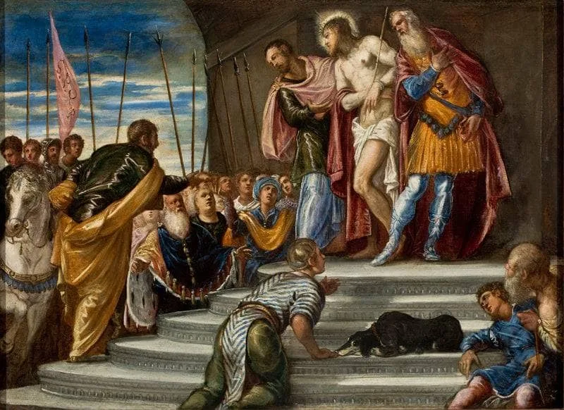Ecce Homo (Pontius Pilate Presenting Christ to the Crowd) by Tintoretto, 1547