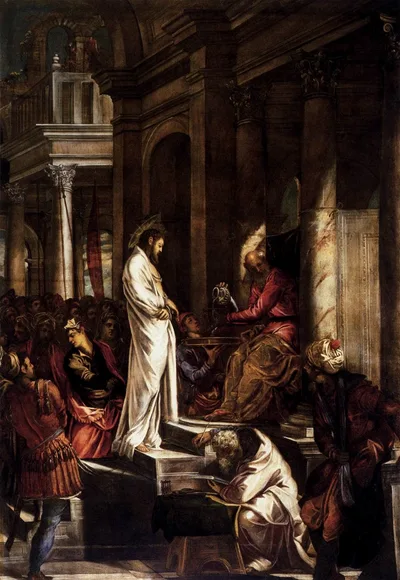 Christ before Pilate by Tintoretto