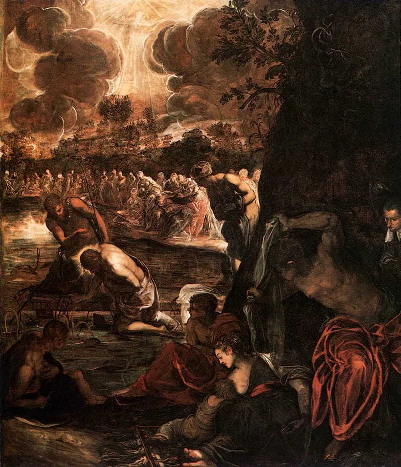 The Baptism of Christ by Tintoretto, 1581