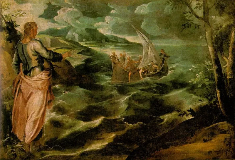 Christ on the Sea of Galilee by Tintoretto, 1580