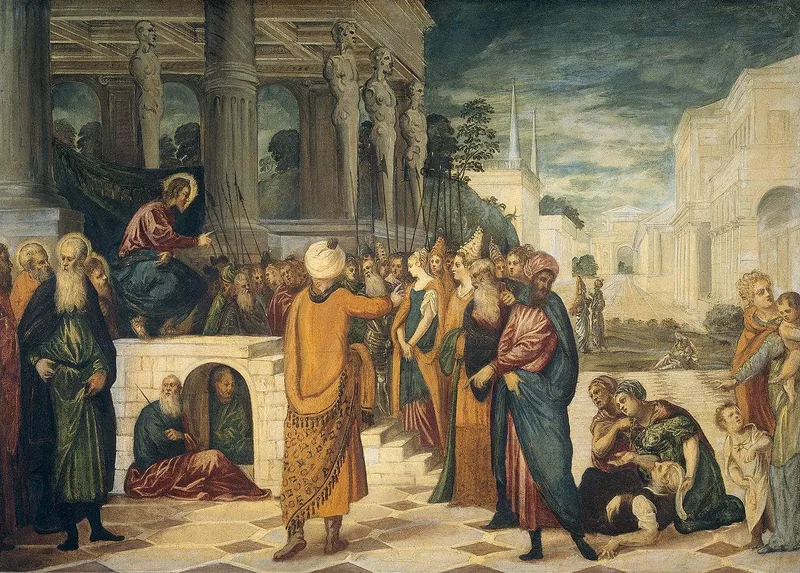 Christ and the Adulteress by Tintoretto, 1594