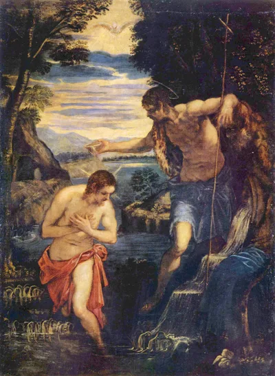 Baptism of Christ by Tintoretto