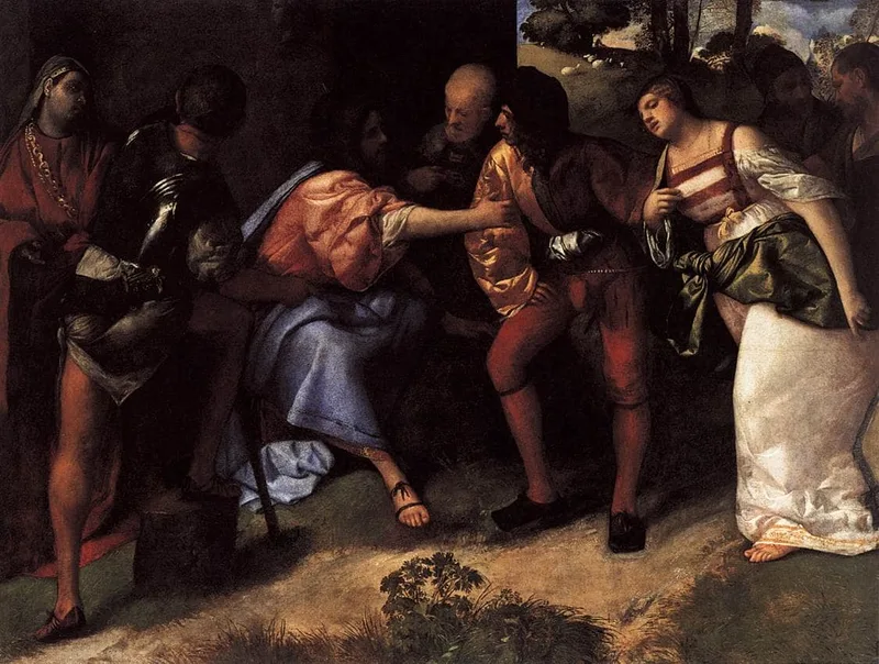 Christ and the Adulteress by Titian