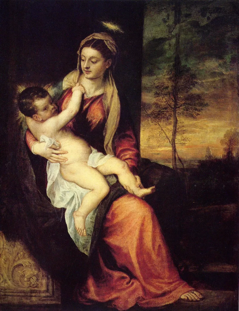 Mary with the Christ Child by Titian, 1561