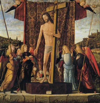 Christ with the Symbols of the Passion Surrounded by Angels by Vittore Carpaccio
